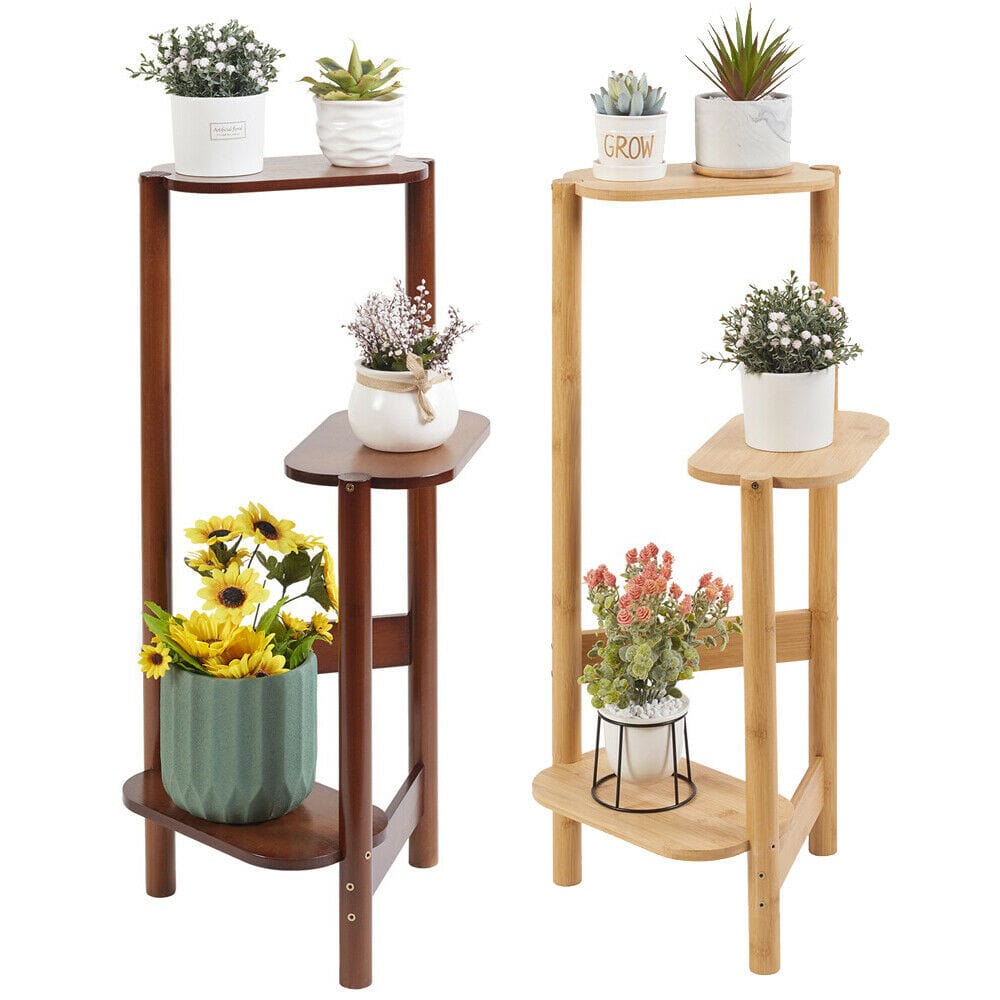 One Tree Hydroponics Plant Stand Bamboo Plant Stands 3-Tier