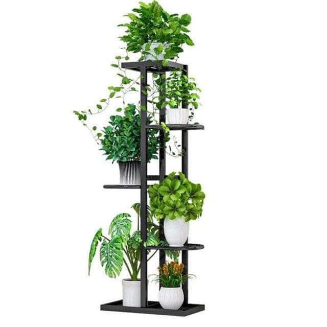 One Tree Hydroponics Plant Stand Dark Grey Iron Flower Stand 5 Layers