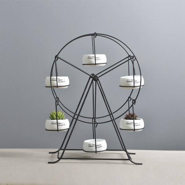 ferris wheel succulent planter Ferris Wheel Plant Stand – One Tree Hydroponics