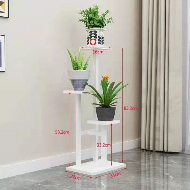 One Tree Hydroponics Plant Stand White Unique Iron Flower Stand