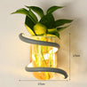 One Tree Hydroponics Wall Lights Gray Color / Warm Light Nordic Wooden Plant Wall Light