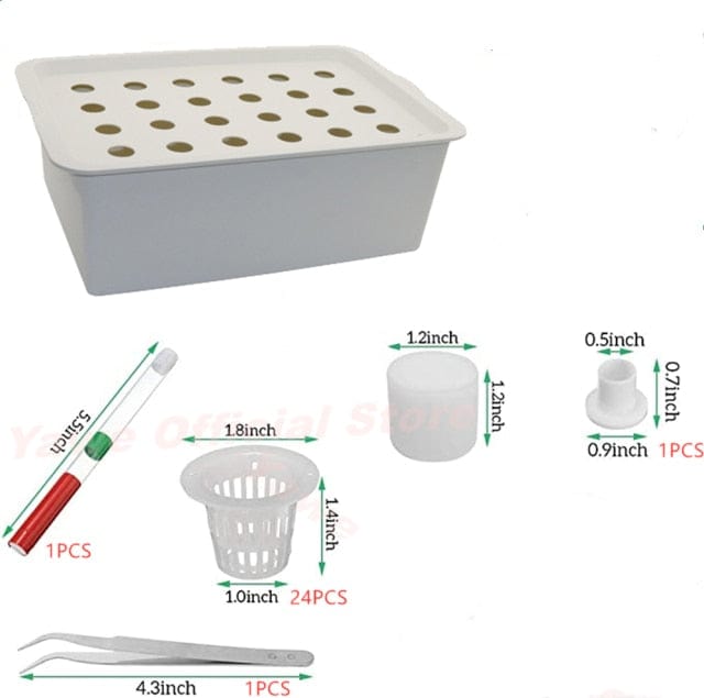 One Tree Hydroponics Watering System White Self Watering Indoor Hydroponic Grow Kit/24 Sites